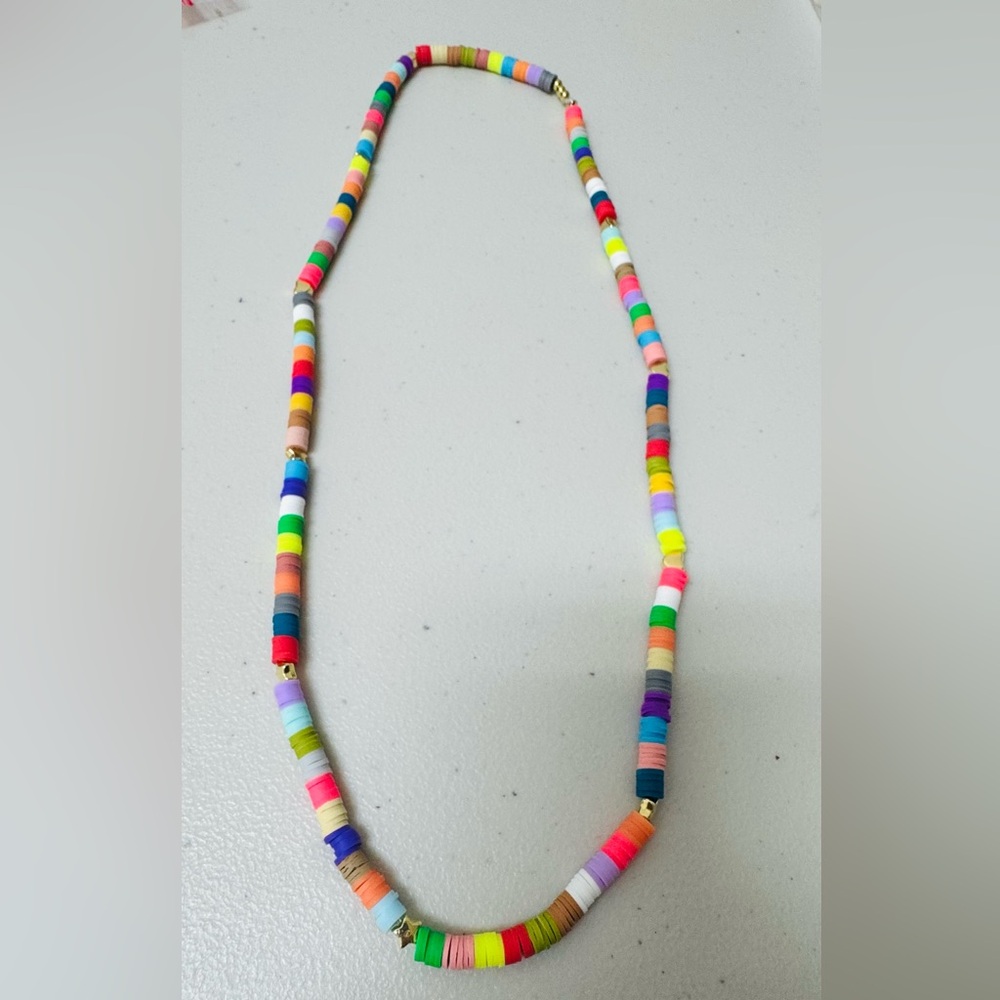 Red and Pink Beaded Necklace Vibrant Jewelry - Picture 1 of 3